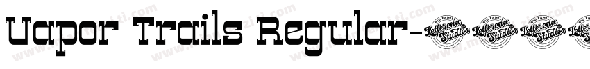 Vapor Trails Regular字体转换